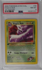 V1680: 2000: Koga's Muk: 26/132: 1ST Edition: Gym Challenge: PSA: 8: NM-MT: 102261223
